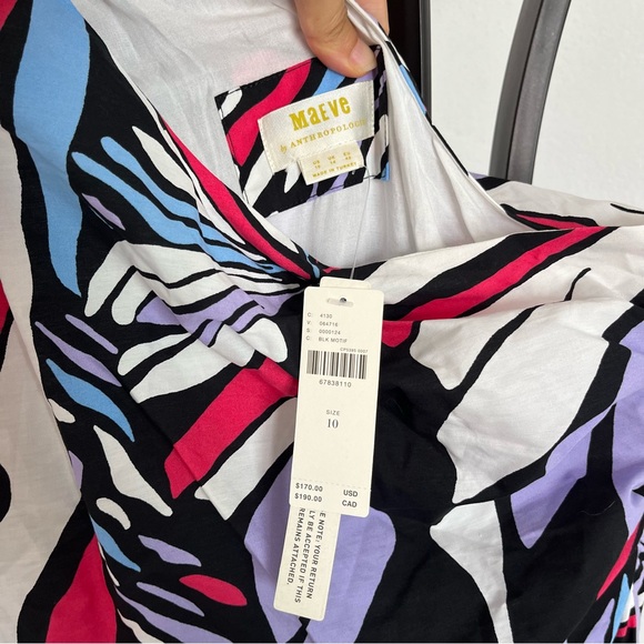 Anthropologie Maeve One-Shoulder Printed Midi Dress - Picture 7 of 11